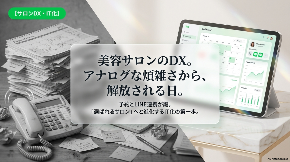 美容サロンの売上アップはIT化が鍵!予約とLINE連携のDX活用術